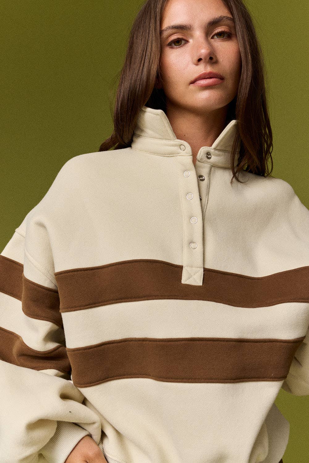 Lottie Stripe Rugby Pullover (PRE🤍ORDER)