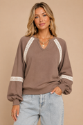 The Colette Lace-Trimmed Sweatshirt (PRE🤍ORDER)