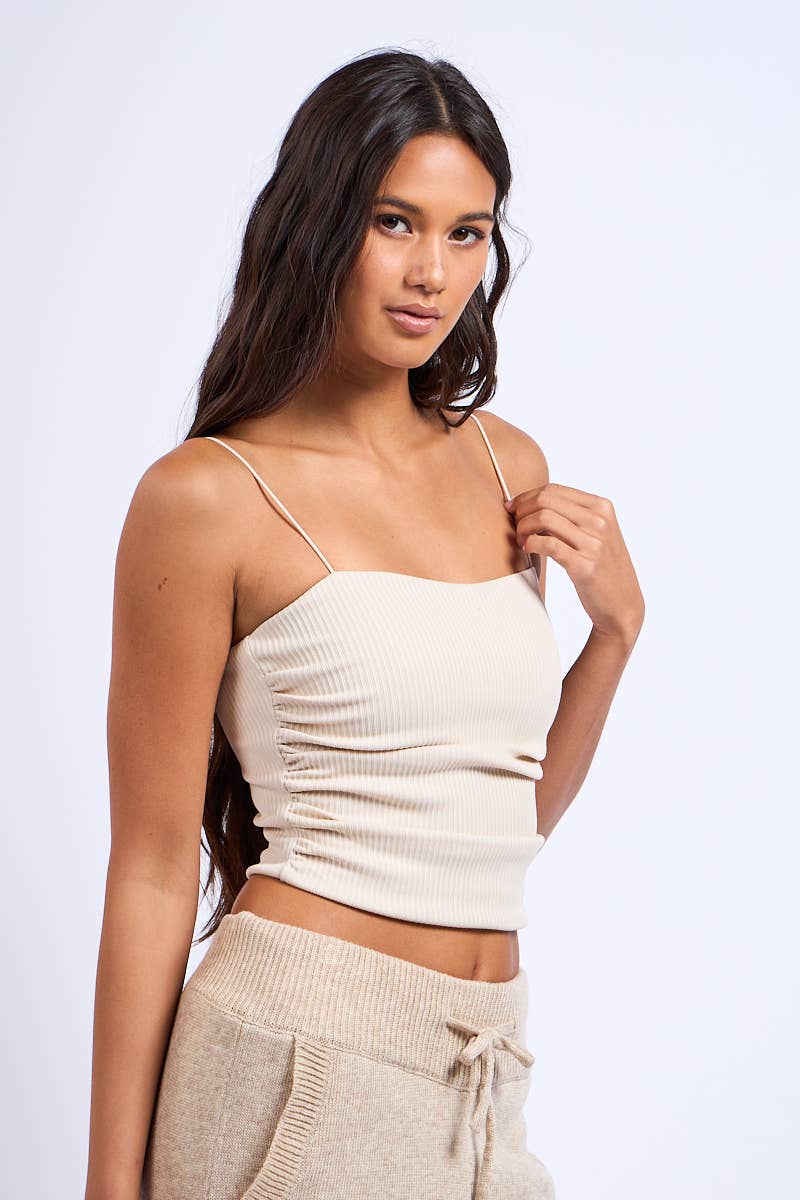 SOLID COLOR SPAGHETTI STRAP