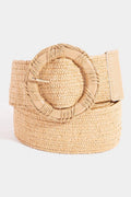 Elastic Intricate Braided Hoop Buckle Belt