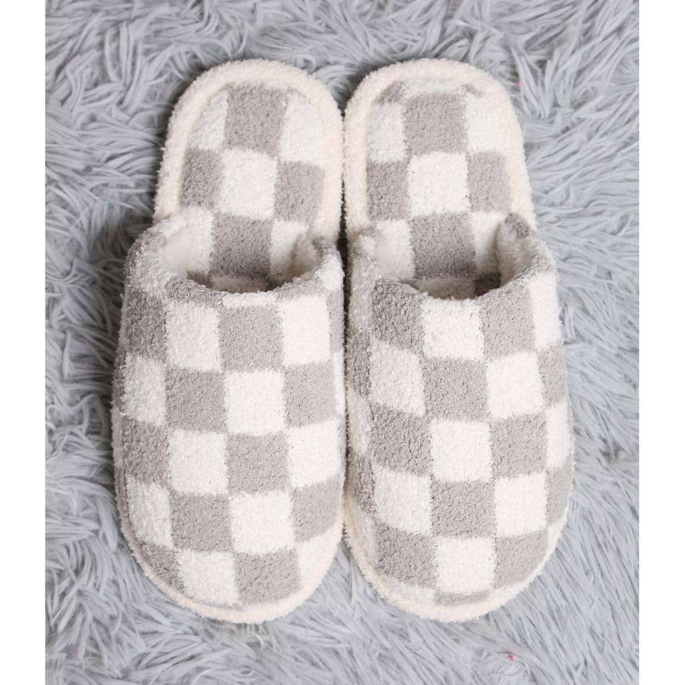 Checkered Slippers