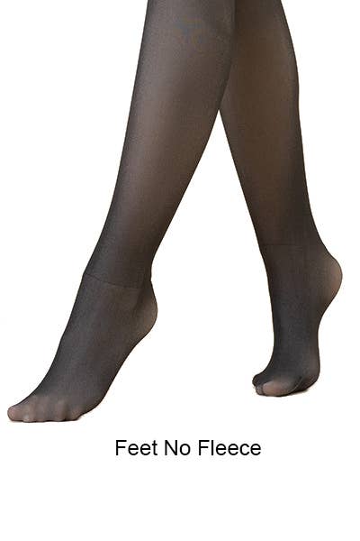 Winter warm fleece tights w/ sculpting butt tight