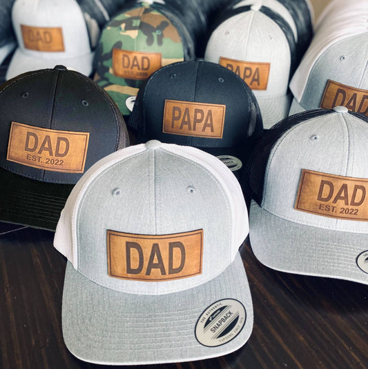 DAD Leather Patch Hat