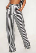 Stylish Stripe Print Pants