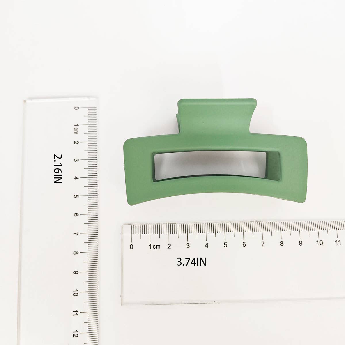 3.35" Rectangle Hair Claw Clip
