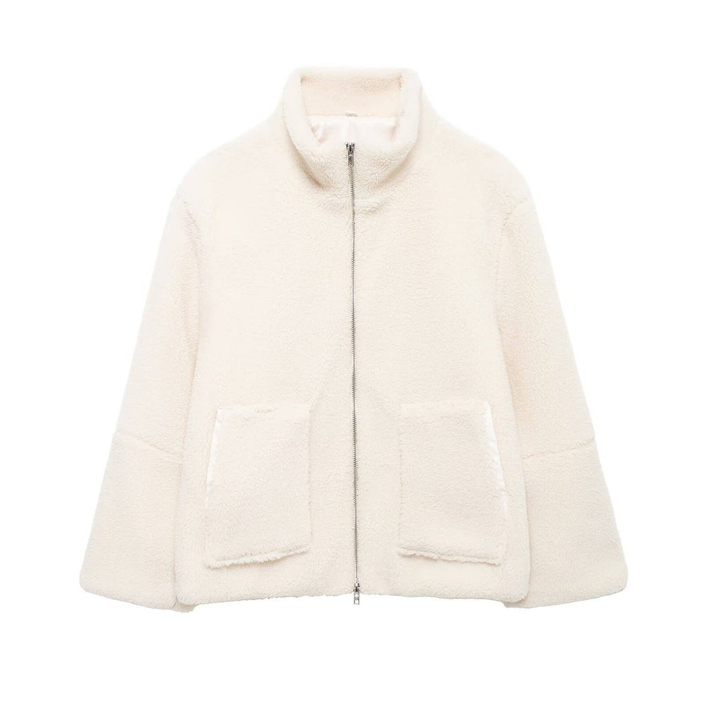 Sherpa fleece Turtleneck Jacket