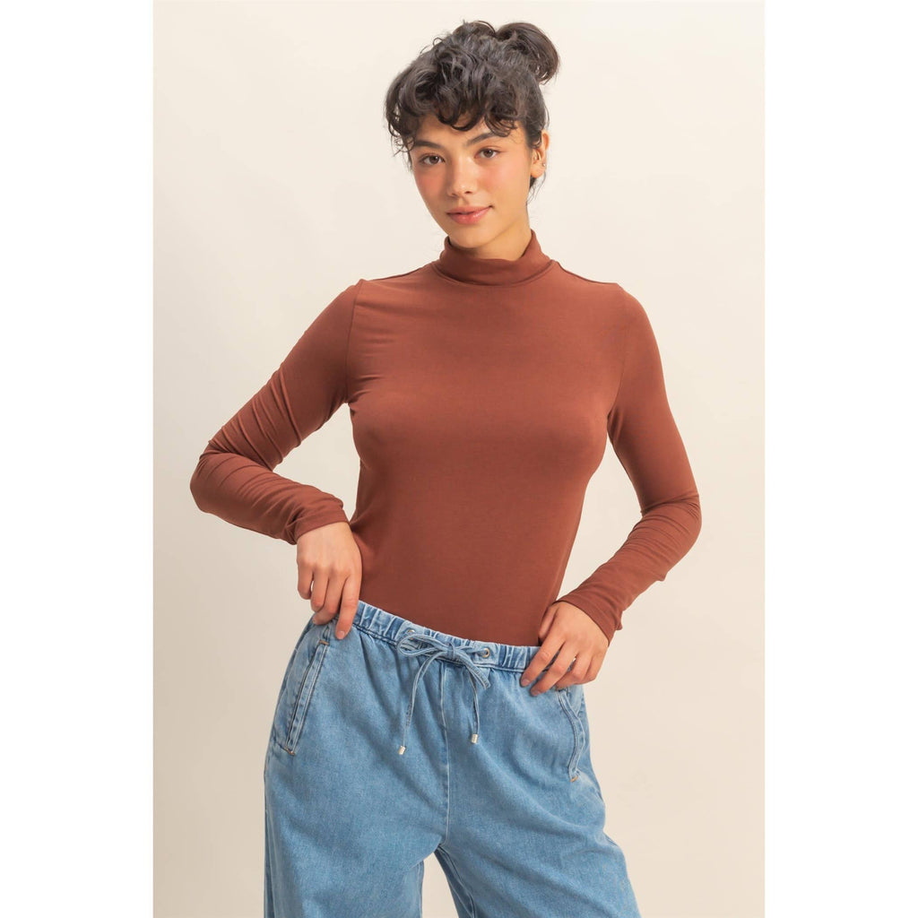Long Sleeve Fitted Turtleneck