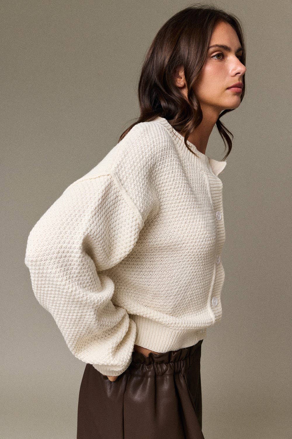 Vicky Crew Neck Cardigan (PRE🤍ORDER)