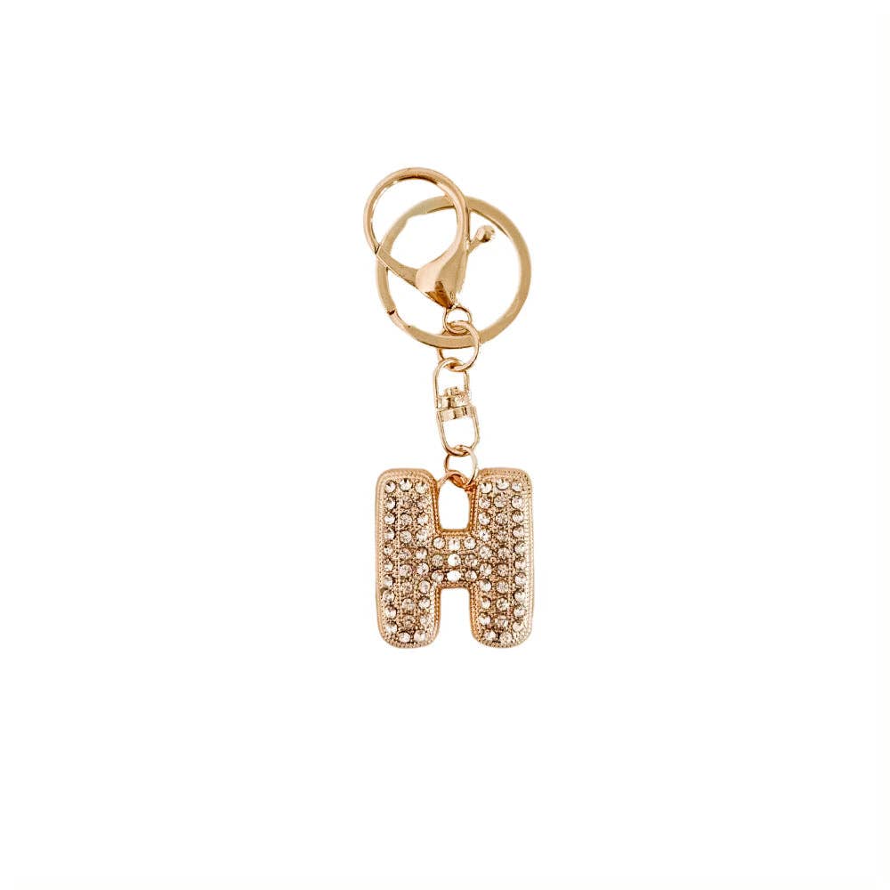 Diamond Initial Bag Charm