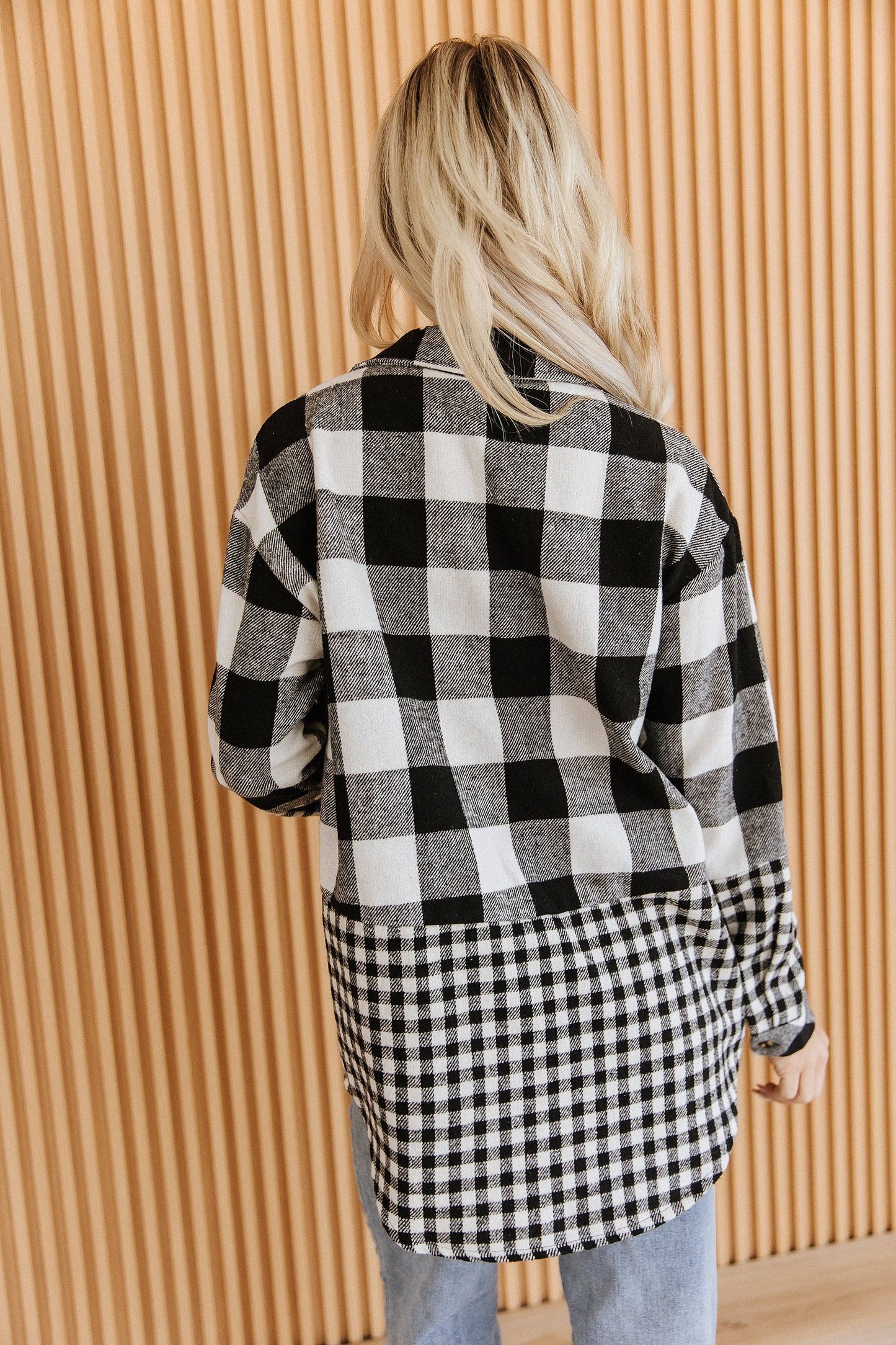 Clarisse Plaid Patchwork Shacket