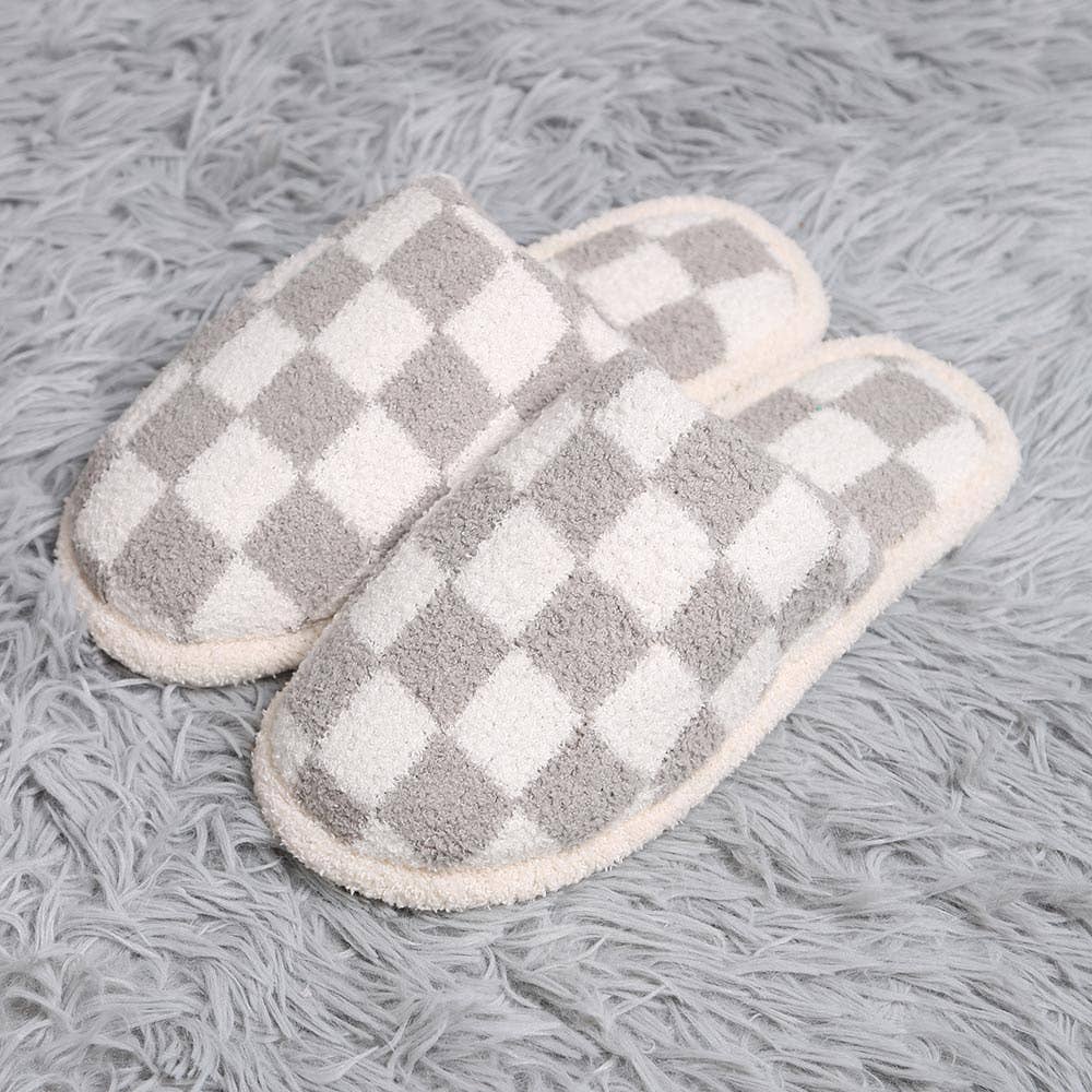 Checkered Slippers