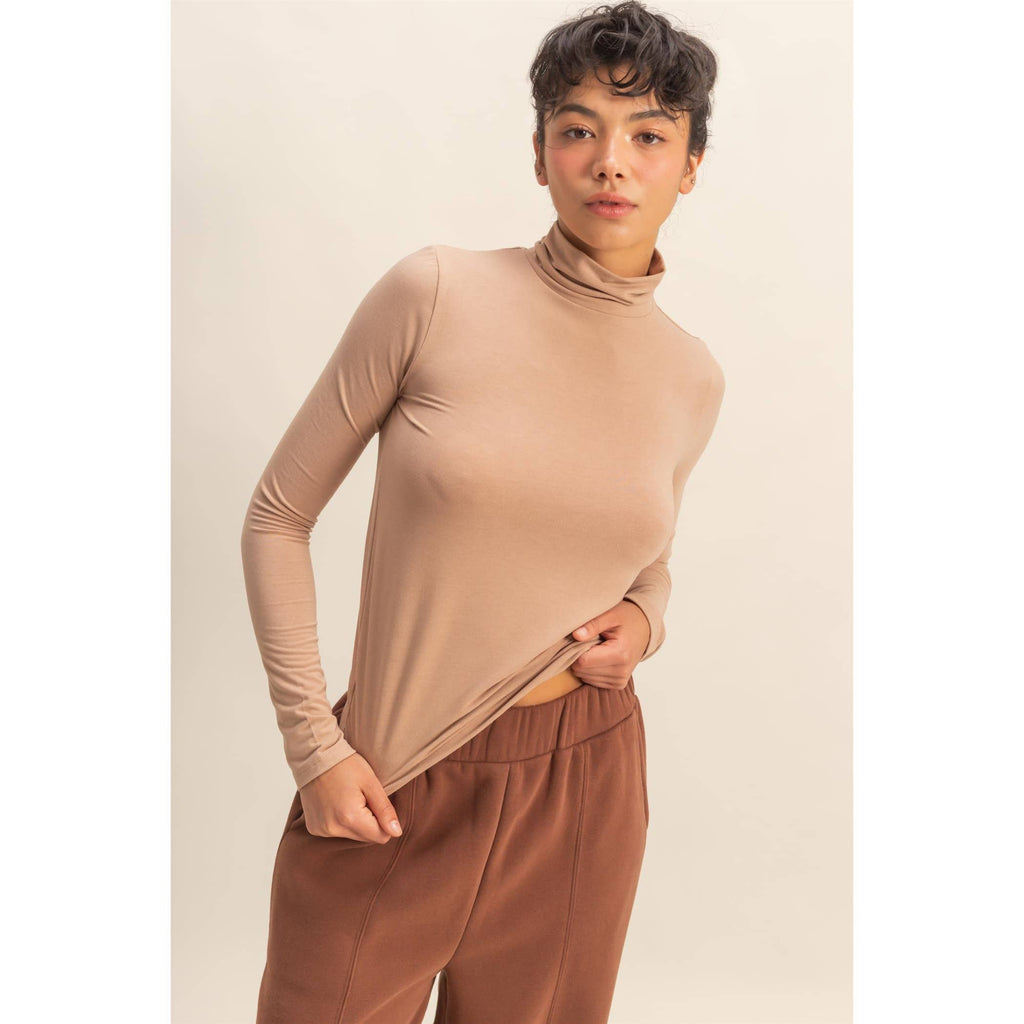 Long Sleeve Fitted Turtleneck