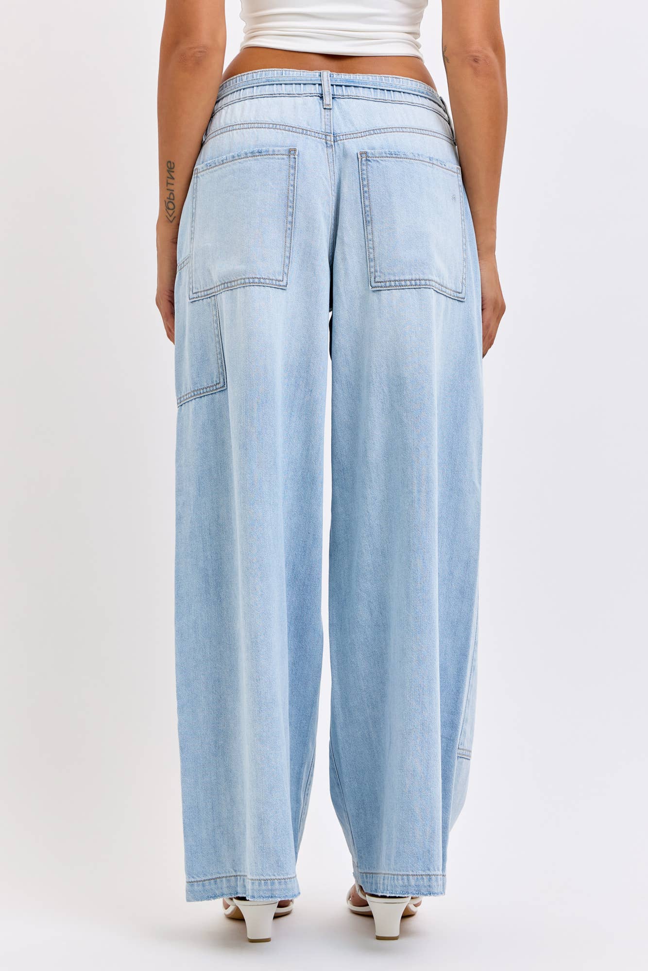Medium Light Drawstring Utility Pocket Wideleg (PRE🤍ORDER)