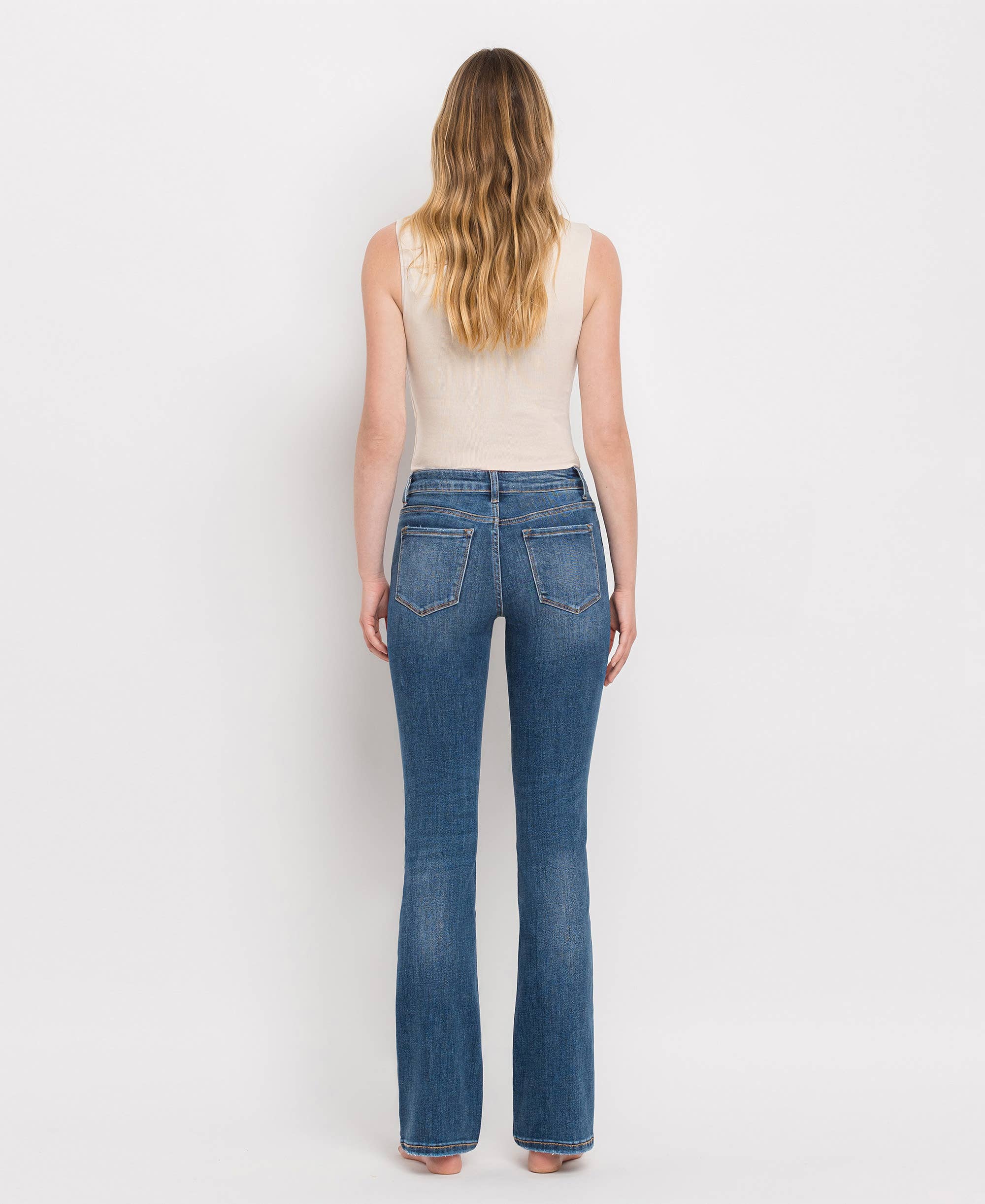 MID RISE BOOTCUT JEANS