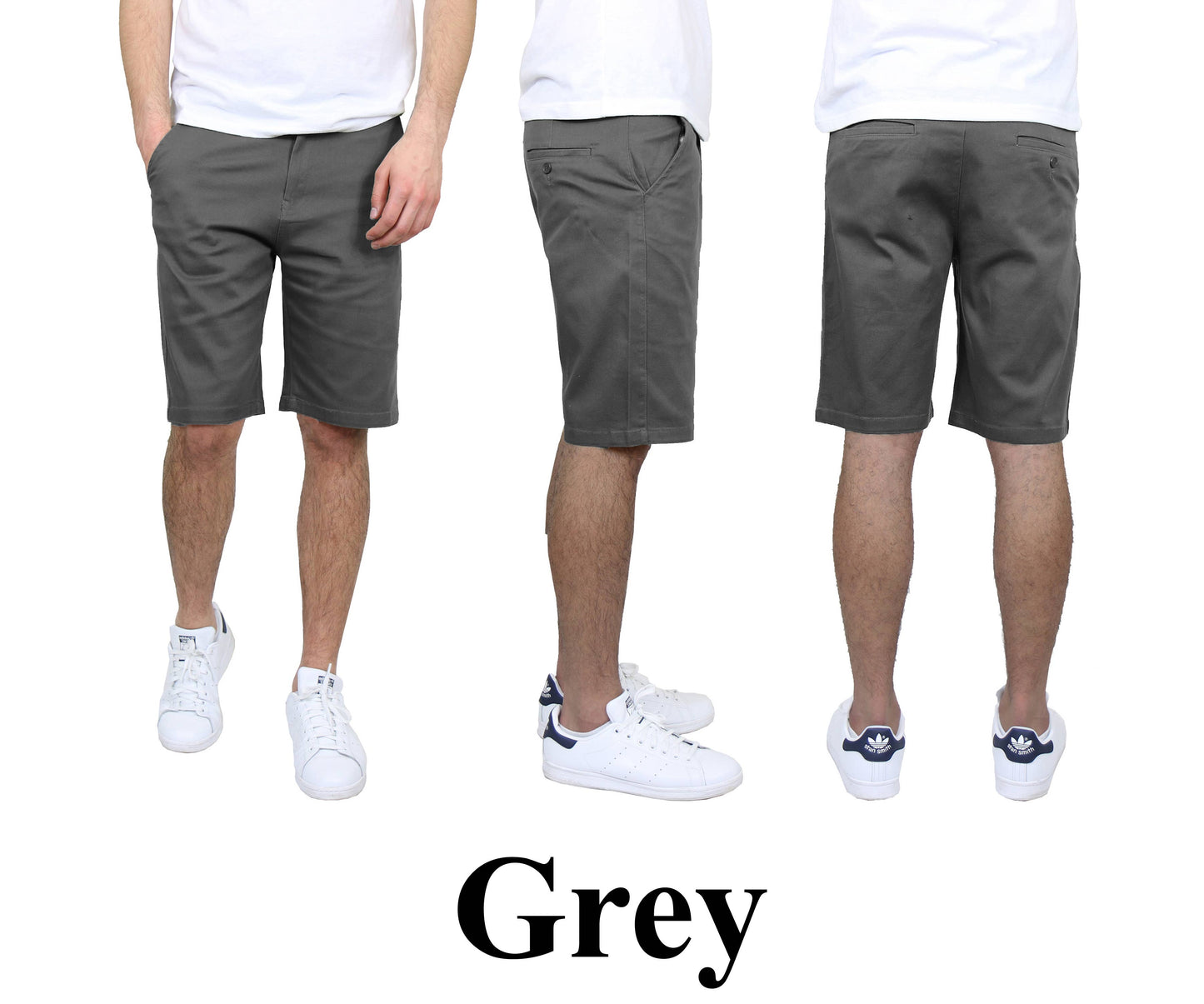 Men's 5-Pocket Flat-Front Slim-Fit Stretch Shorts