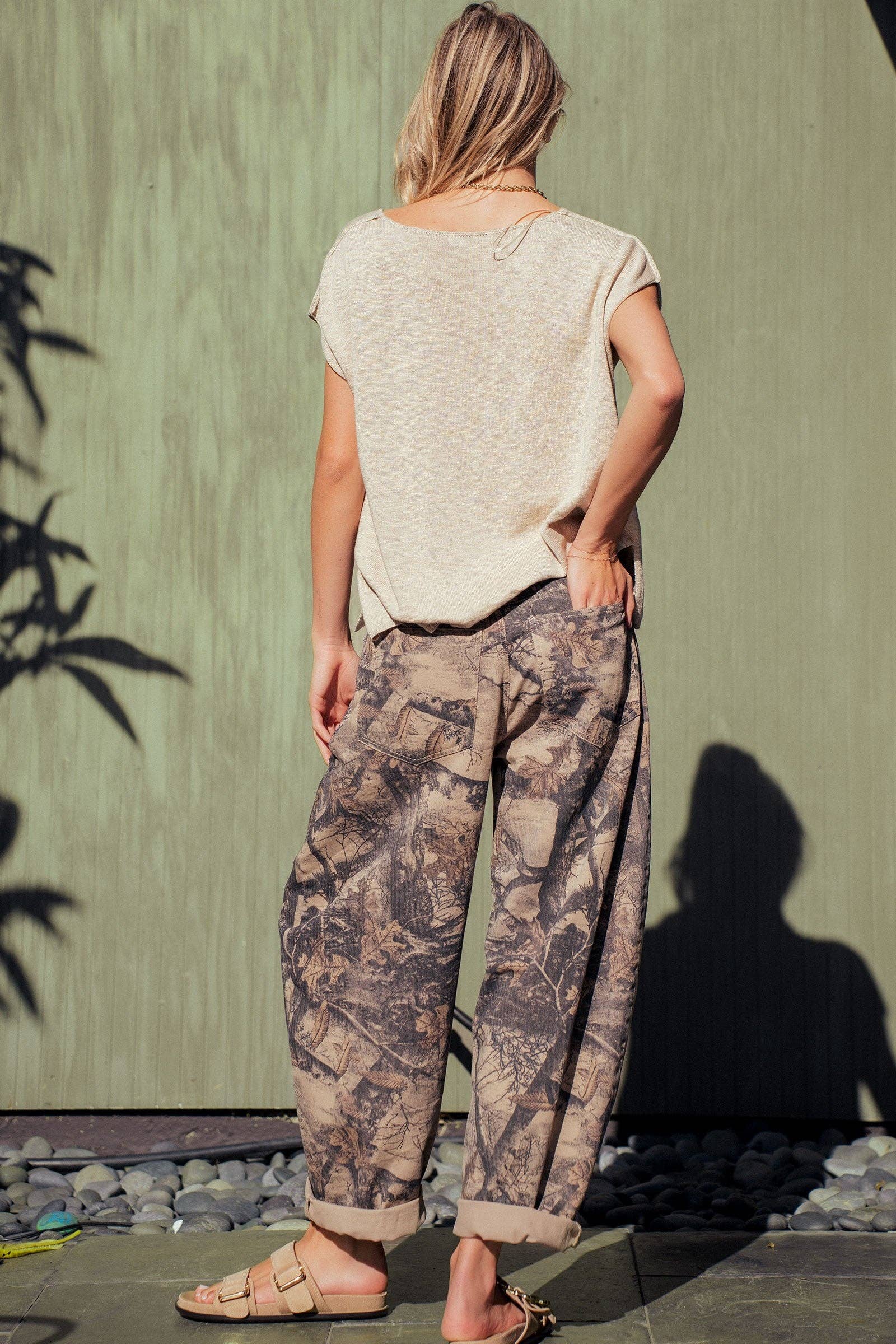 Vintage Washed Camo Barrel Pants (PRE🤍ORDER)