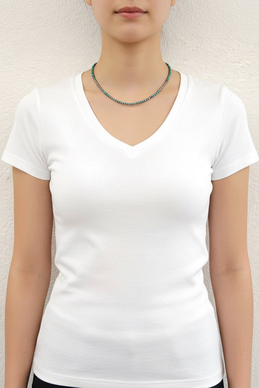 16" Western 4mm Round Gemstone Necklace (PRE🤍ORDER)