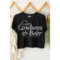 COWBOY N BEER GRAPHIC CROP TOP