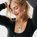 Irregular Square Statement Necklace - WATERPROOF