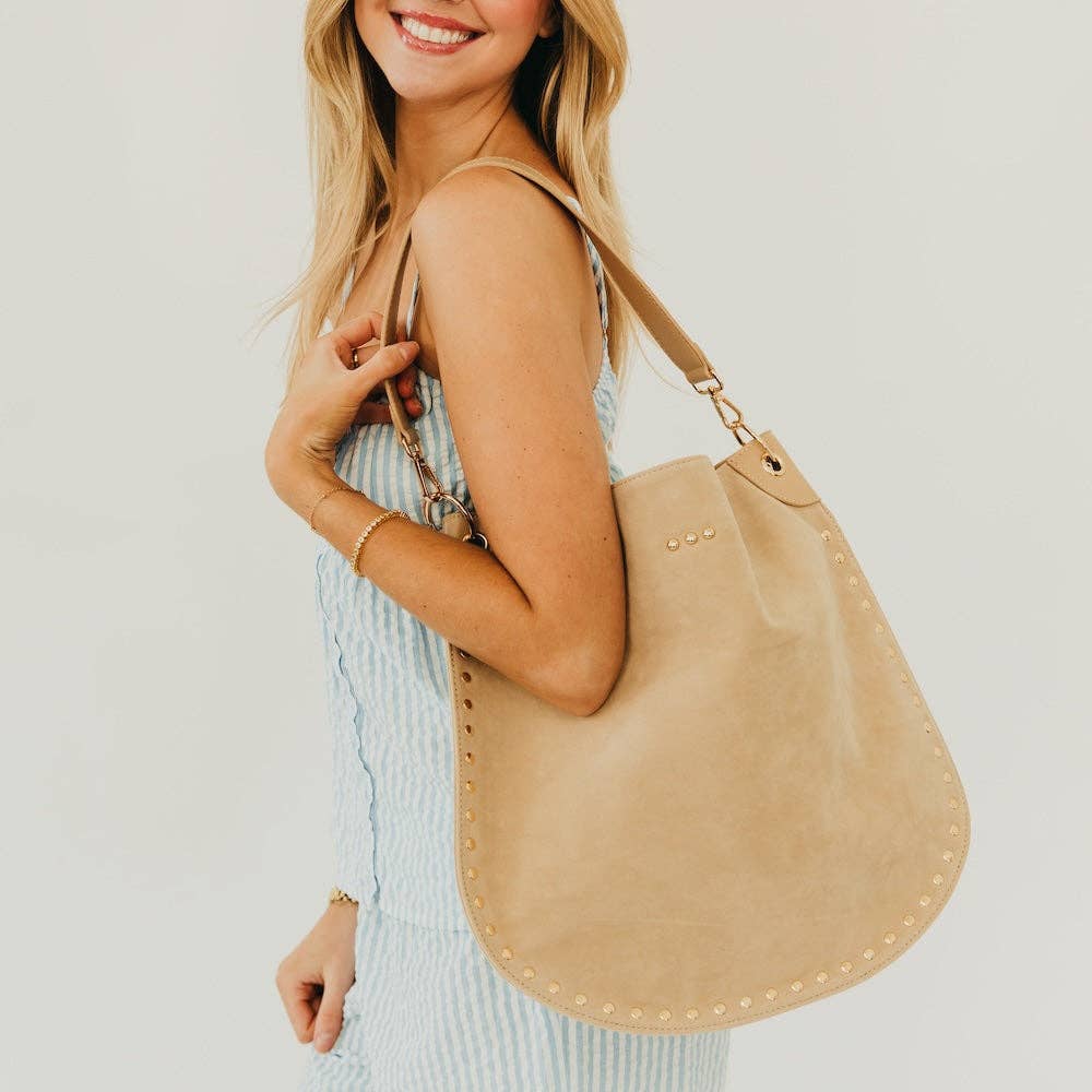 Rosalie Rivet Suede Bag