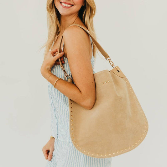 Rosalie Rivet Suede Bag