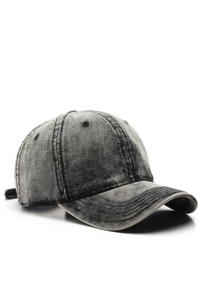 DENIM WASHED CASUAL BASEBALL HAT