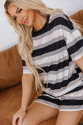 Asha Striped Two Piece Set