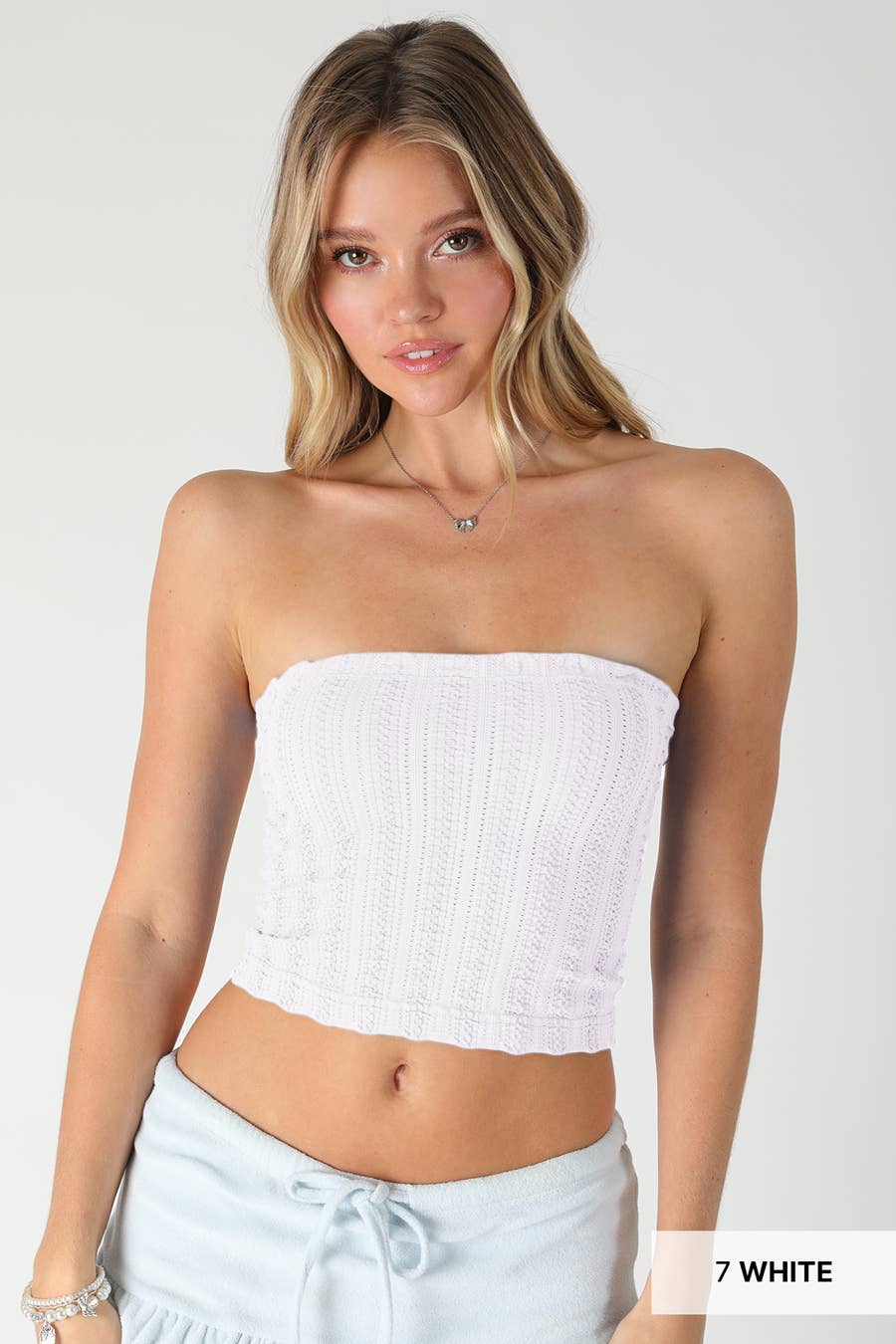 Vertical Textured Tube Top (PRE🤍ORDER)